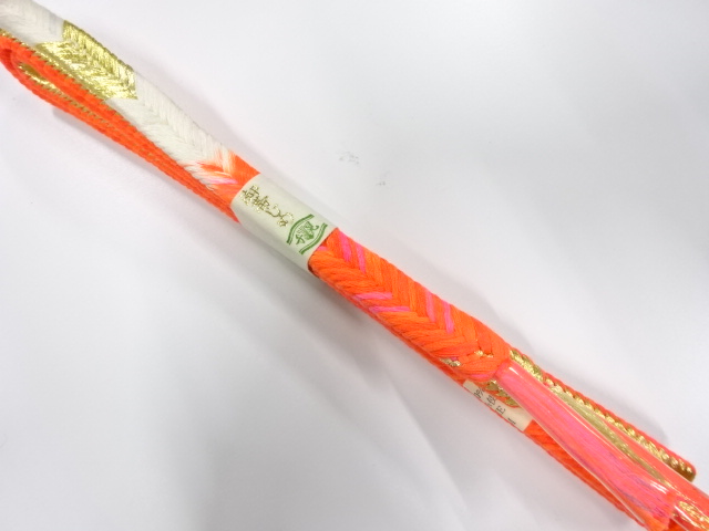 未使用品　正絹　手組帯締め